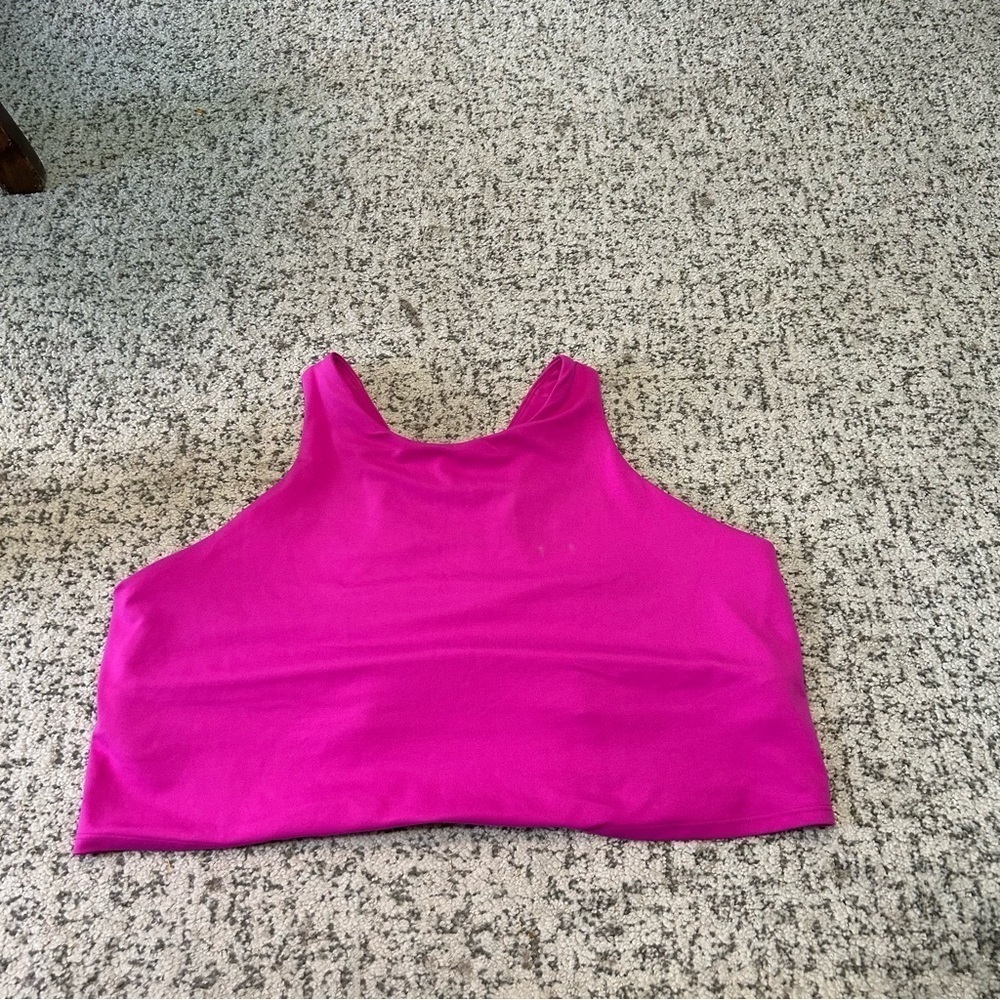 Athleta Purple Built in Shelf Bra Sports Tank Top Size 2X